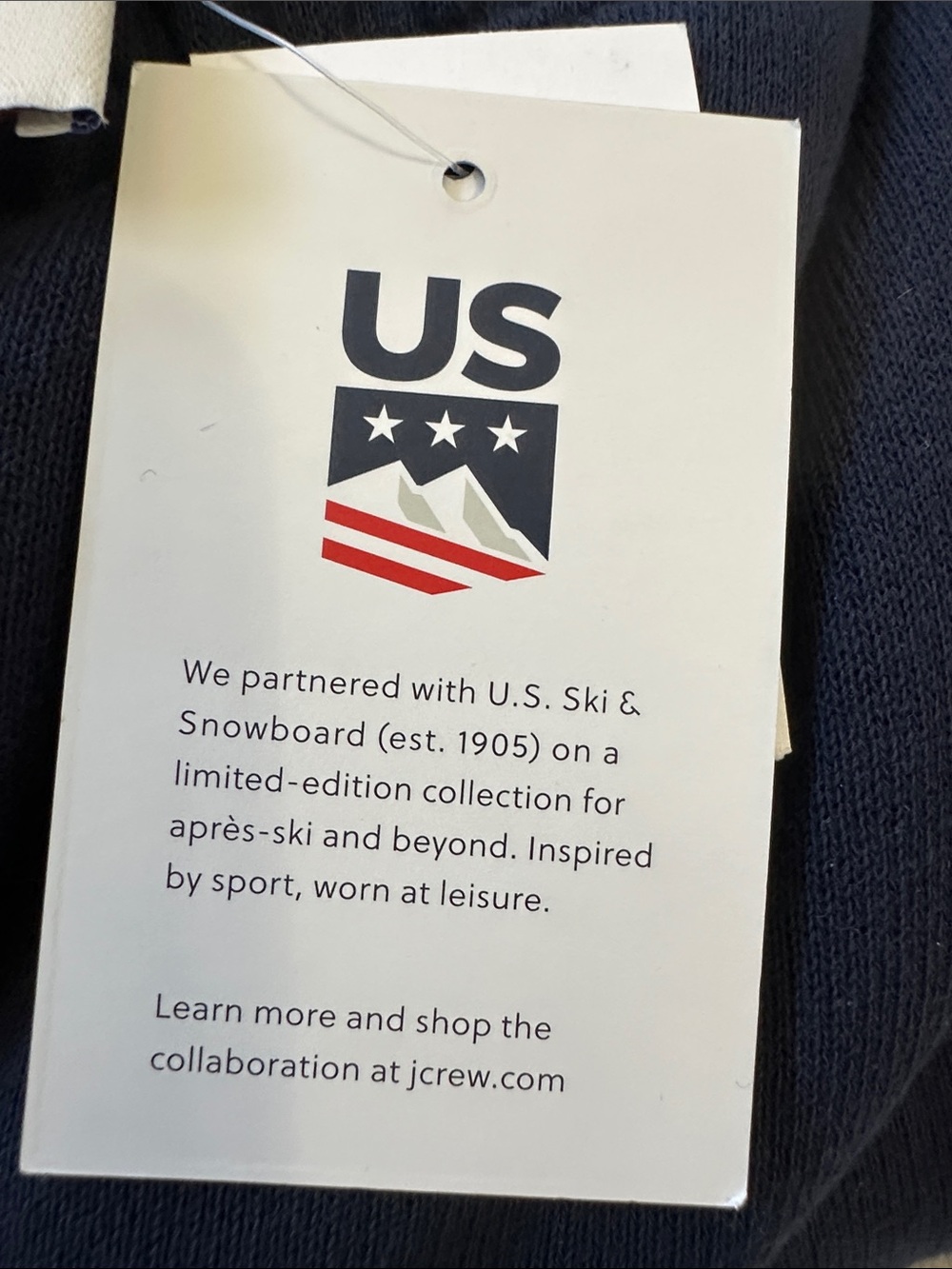 U.S. Ski & Snowboard by J.Crew heritage terry graphic jogger pant - navy - Picture 9 of 11